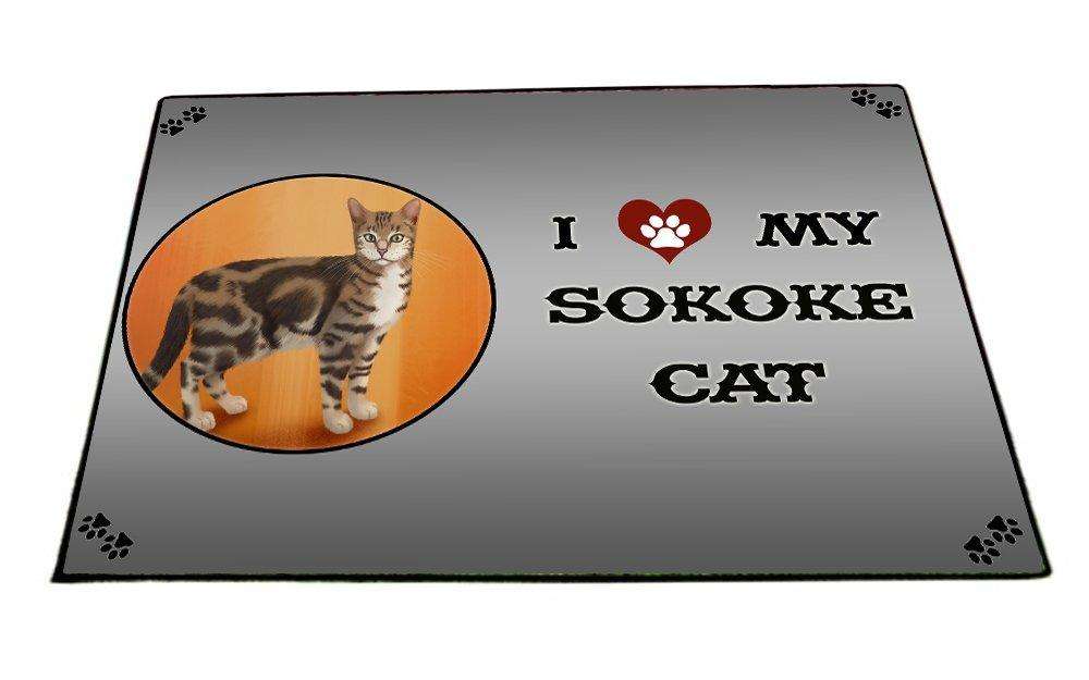 I love My Sokoke Cat Indoor/Outdoor Floormat