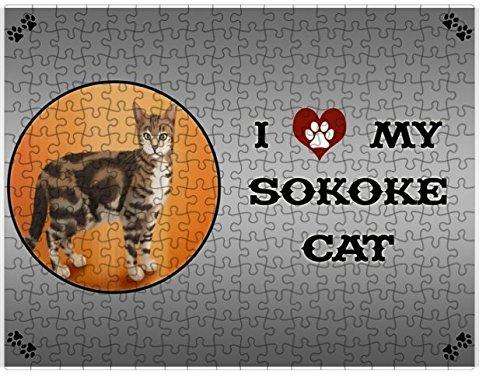 I love My Sokoke Cat Puzzle with Photo Tin D253