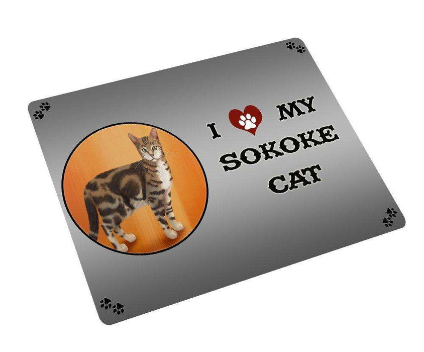 I love My Sokoke Cat Tempered Cutting Board