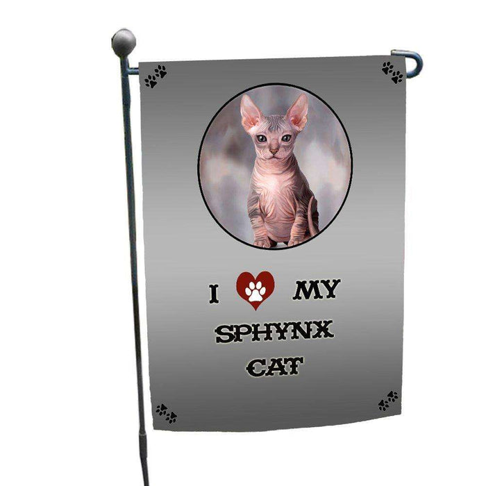 I love My Sphynx Cat Garden Flag