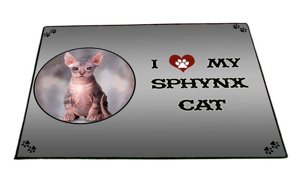 I love My Sphynx Cat Indoor/Outdoor Floormat