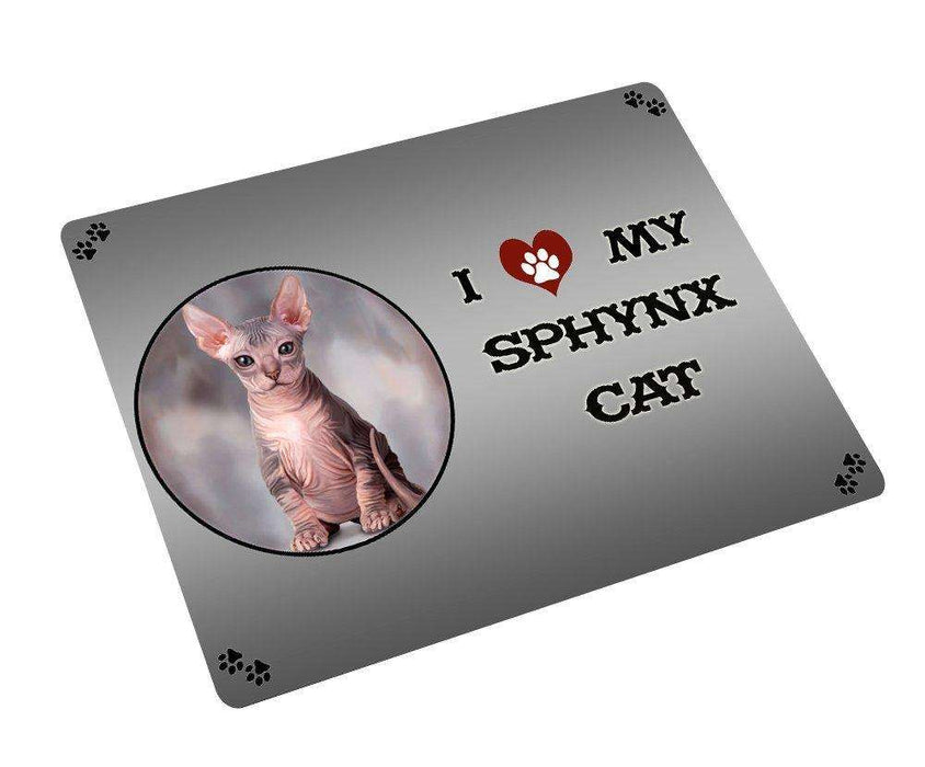 I love My Sphynx Cat Large Refrigerator / Dishwasher Magnet D242