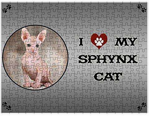 I love My Sphynx Cat Puzzle with Photo Tin D254