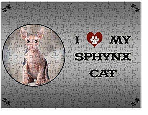 I love My Sphynx Cat Puzzle with Photo Tin D255