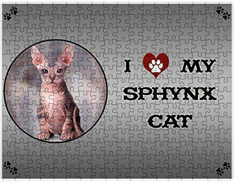 I love My Sphynx Cat Puzzle with Photo Tin D256