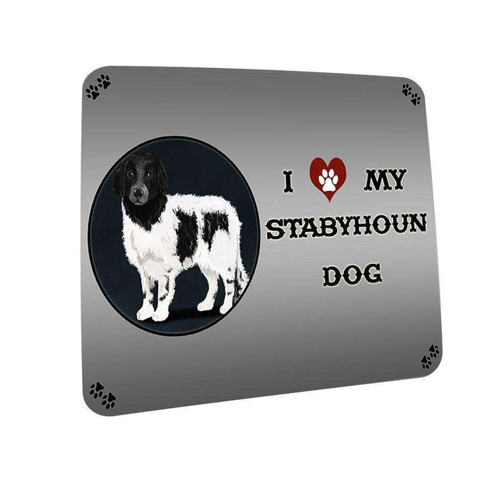 I love My Stabyhoun Cat Coasters Set of 4