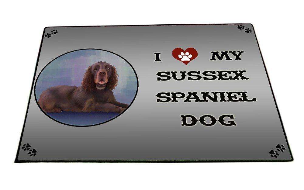 I love My Sussex Spaniel Dog Indoor/Outdoor Floormat