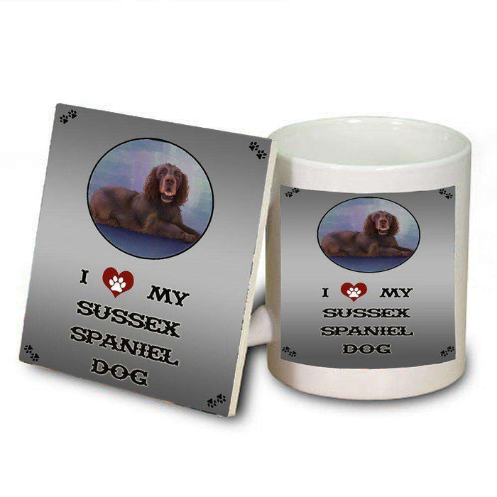 I love My Sussex Spaniel Dog Mug and Coaster Set