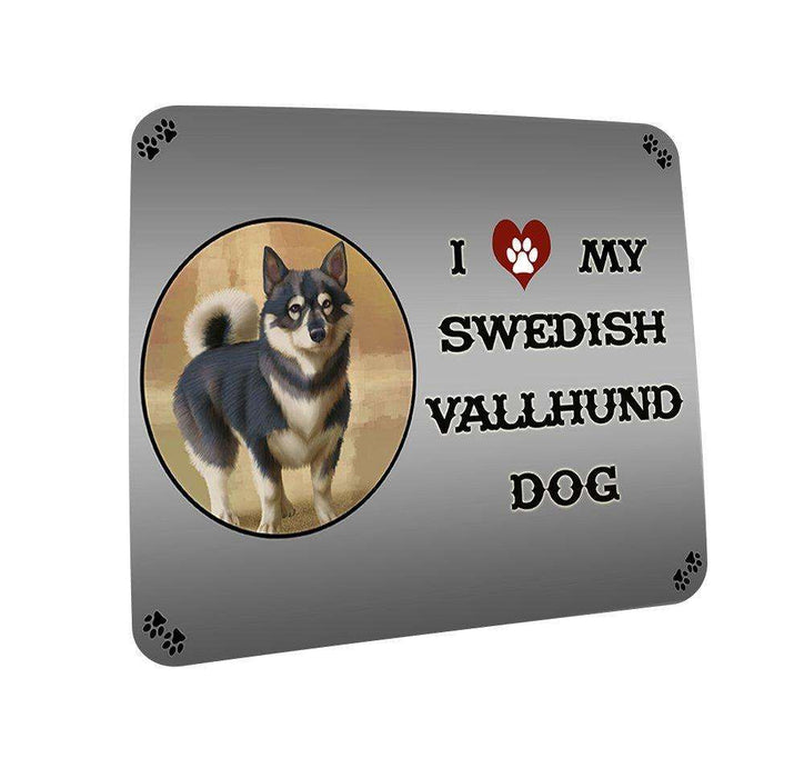 I love My Swedish Vallhund Dog Coasters Set of 4