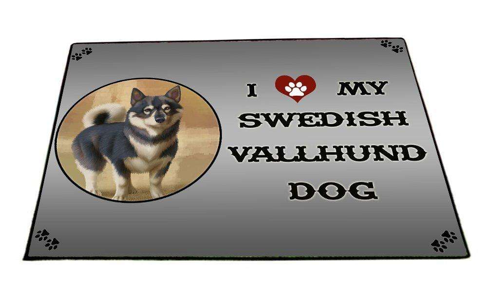 I love My Swedish Vallhund Dog Indoor/Outdoor Floormat