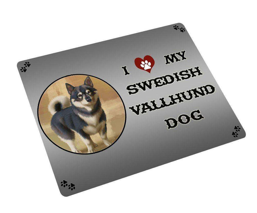 I love My Swedish Vallhund Dog Large Refrigerator / Dishwasher Magnet D246