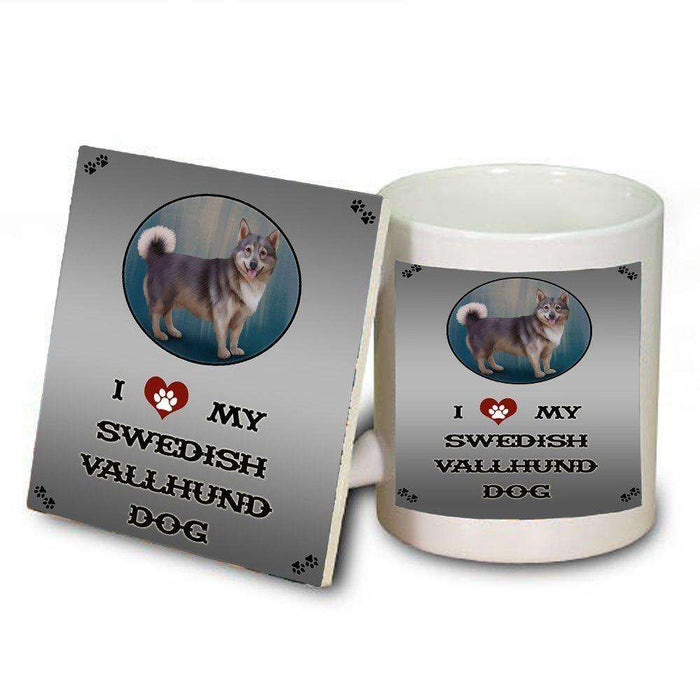 I love My Swedish Vallhund Dog Mug and Coaster Set