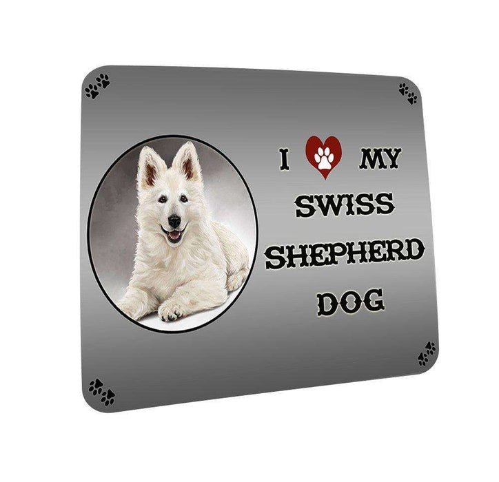 I love My Swiss Shepherd Dog Coasters Set of 4