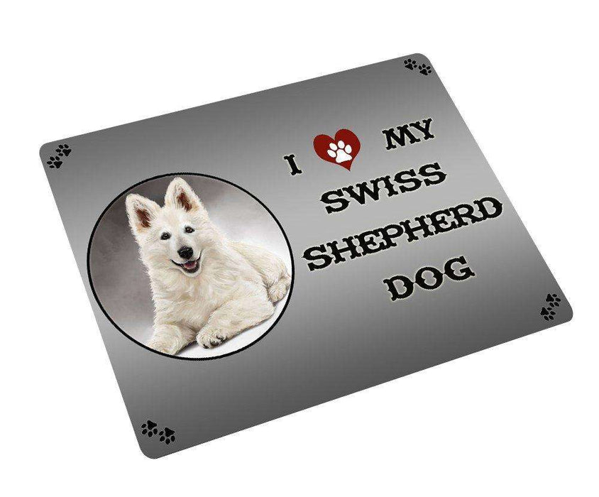 I love My Swiss Shepherd Dog Tempered Cutting Board (Small)
