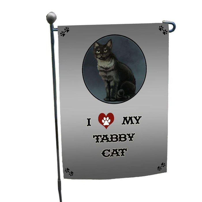 I love My Tabby Cat Garden Flag
