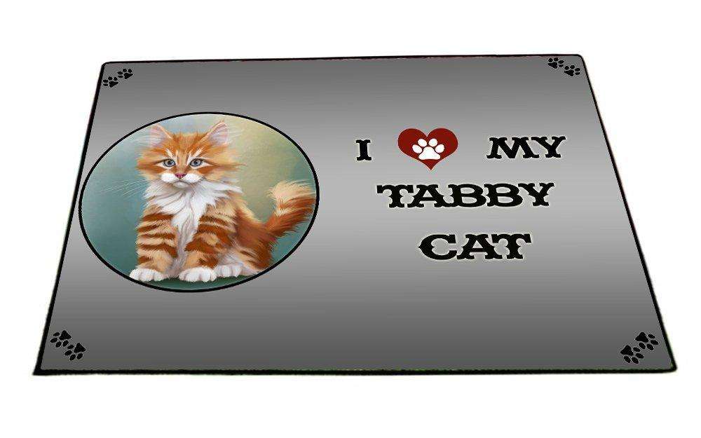 I love My Tabby Cat Indoor/Outdoor Floormat