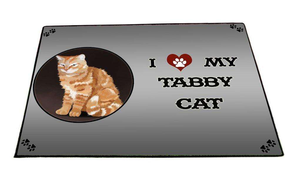I love My Tabby Cat Indoor/Outdoor Floormat