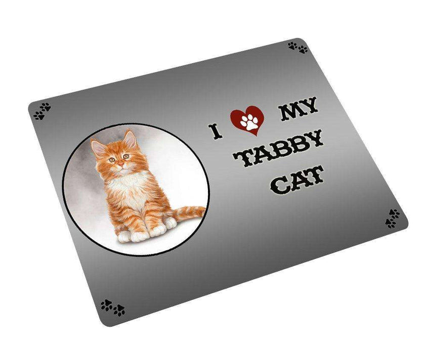 I Love My Tabby Cat Magnet Mini (3.5" x 2")