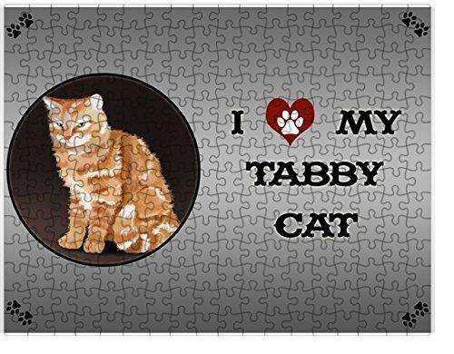 I love My Tabby Cat Puzzle with Photo Tin D267