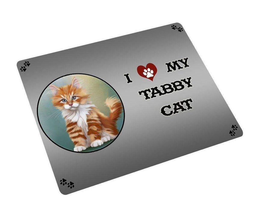 I love My Tabby Cat Tempered Cutting Board CB108 (Small)