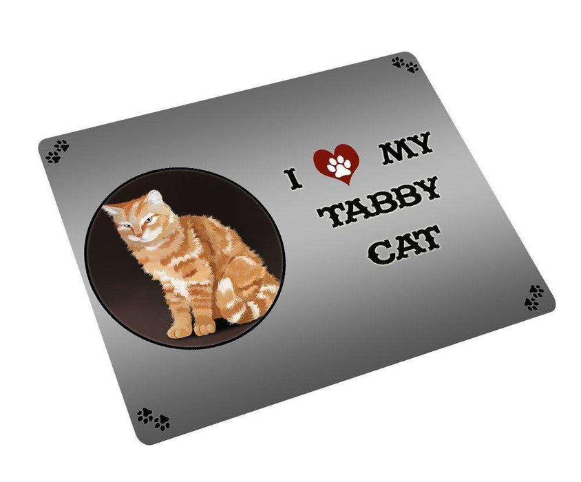 I love My Tabby Cat Tempered Cutting Board CB110