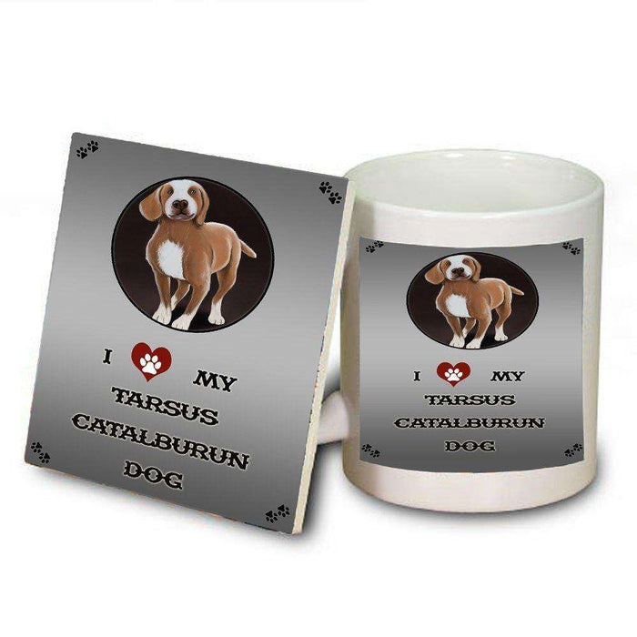 I love My Tarsus Catalburun Dog Mug and Coaster Set