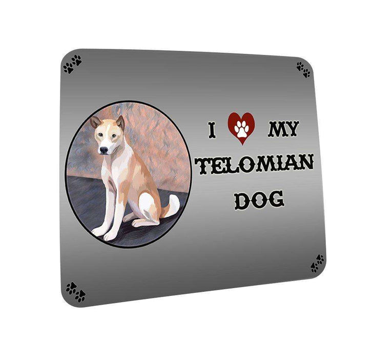 I love My Telomian Puppy Dog Coasters Set of 4