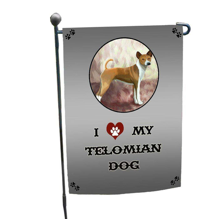 I love My Telomian Puppy Dog Garden Flag