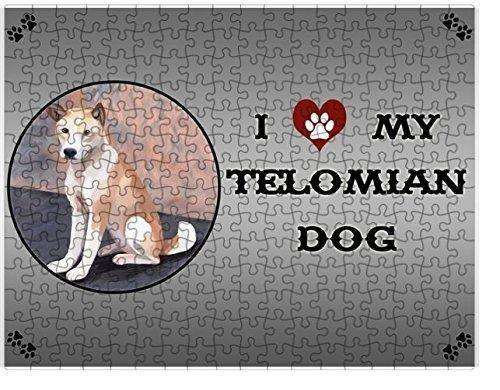 I love My Telomian Puppy Dog Puzzle with Photo Tin D270