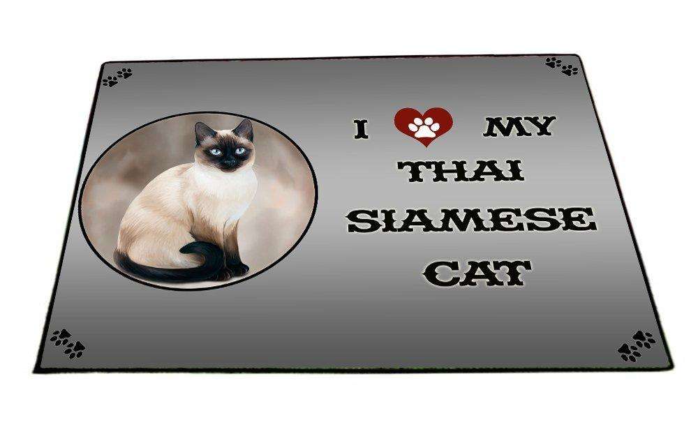 I love My Thai Siamese Cat Indoor/Outdoor Floormat