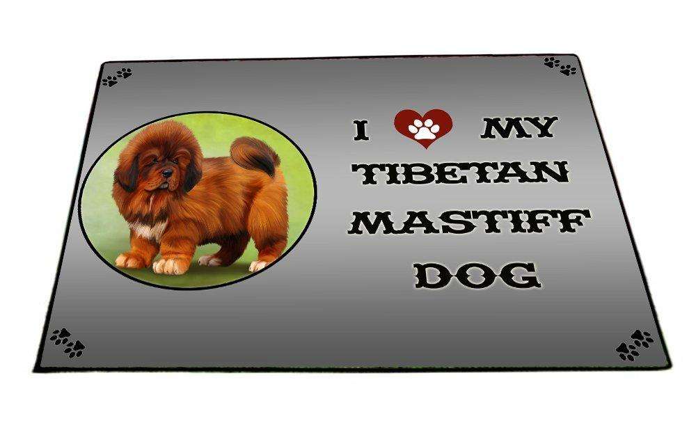 I love My Tibetan Mastiff Dog Indoor/Outdoor Floormat