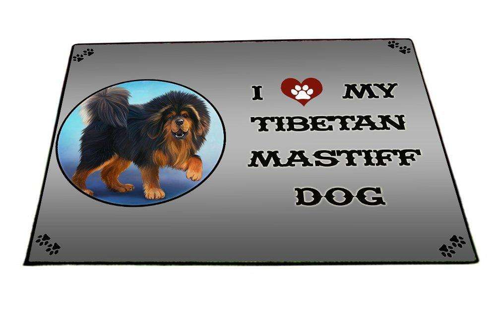 I love My Tibetan Mastiff Dog Indoor/Outdoor Floormat