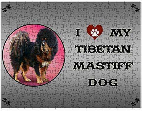 I love My Tibetan Mastiff Dog Puzzle with Photo Tin D277
