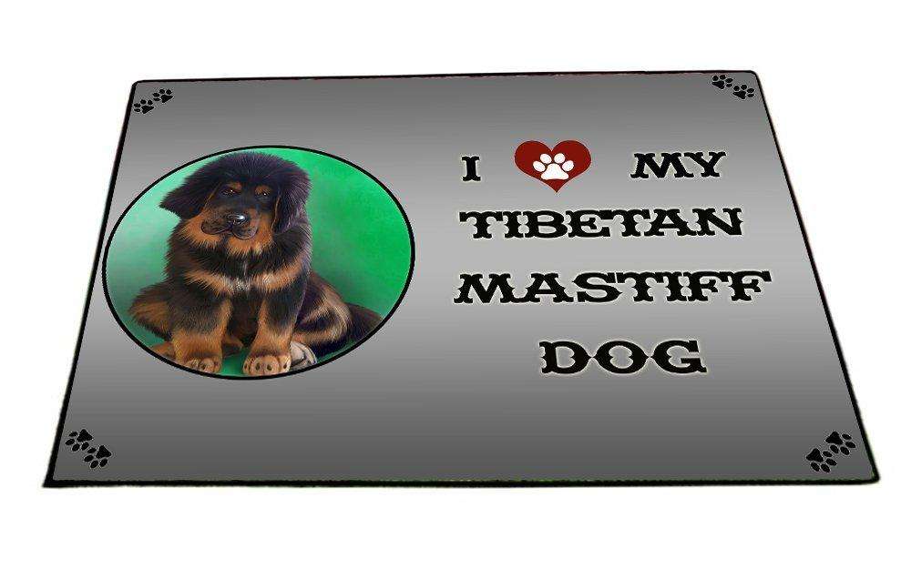 I love My Tibetan Mastiff Puppy Indoor/Outdoor Floormat