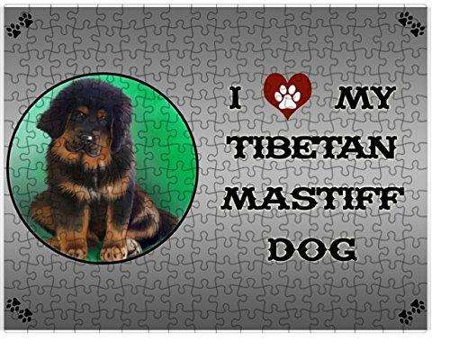 I love My Tibetan Mastiff Puppy Puzzle with Photo Tin D275 (300 pc.)