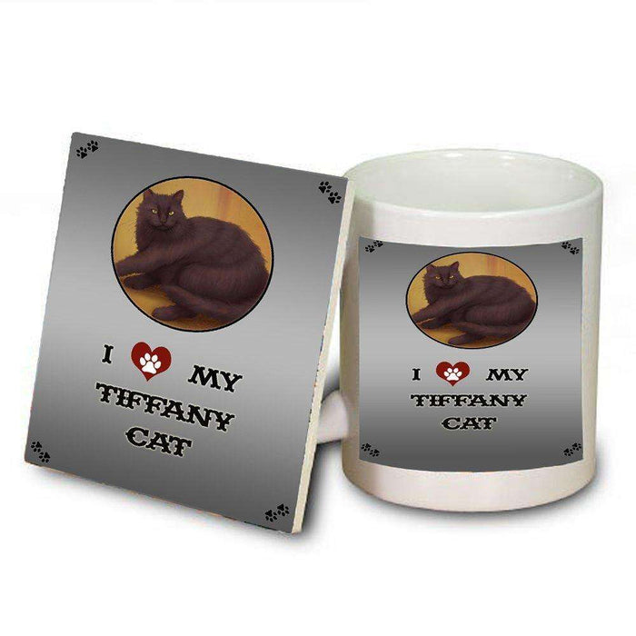 I love My Tiffany Cat Mug and Coaster Set