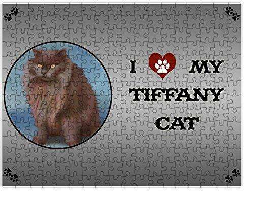 I love My Tiffany Cat Puzzle with Photo Tin D282