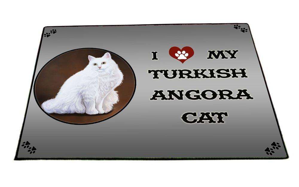 I love My Turkish Angora Cat Indoor/Outdoor Floormat