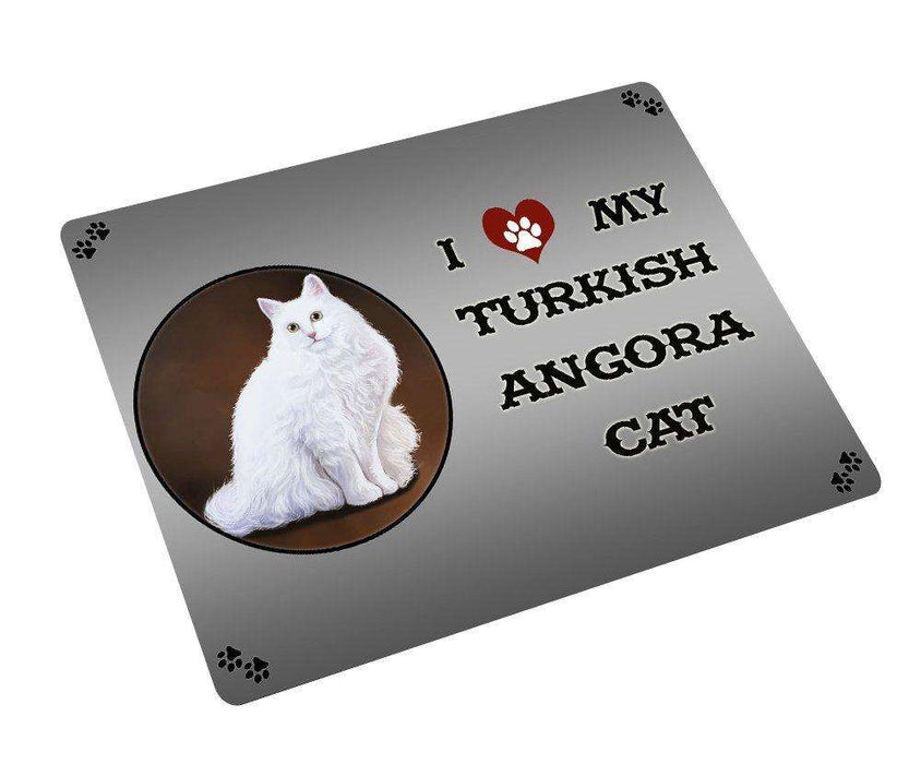 I love My Turkish Angora Cat Large Refrigerator / Dishwasher Magnet D273