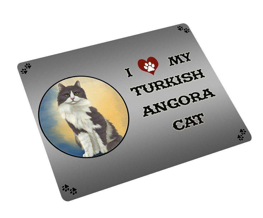 I love My Turkish Angora Cat Large Refrigerator / Dishwasher Magnet D274
