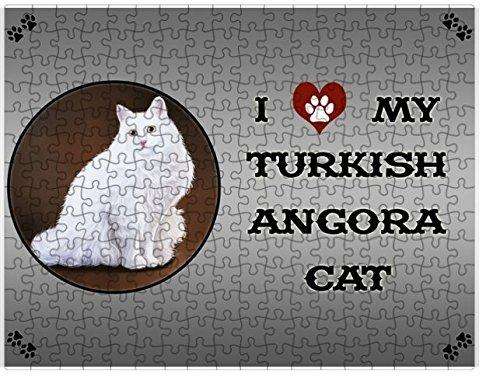 I love My Turkish Angora Cat Puzzle with Photo Tin D287