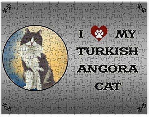 I love My Turkish Angora Cat Puzzle with Photo Tin D288