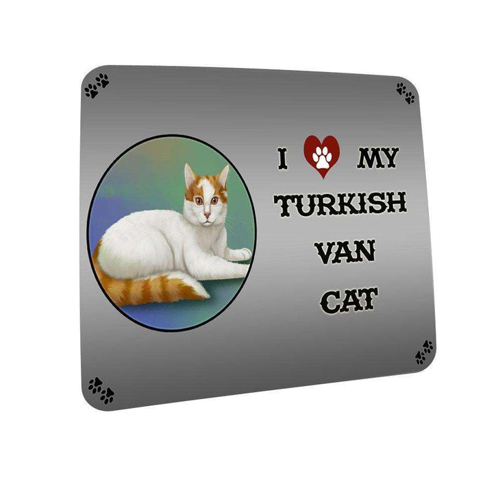 I love My Turkish Van Cat Coasters Set of 4