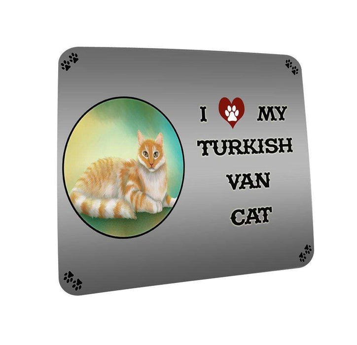 I love My Turkish Van Cat Coasters Set of 4
