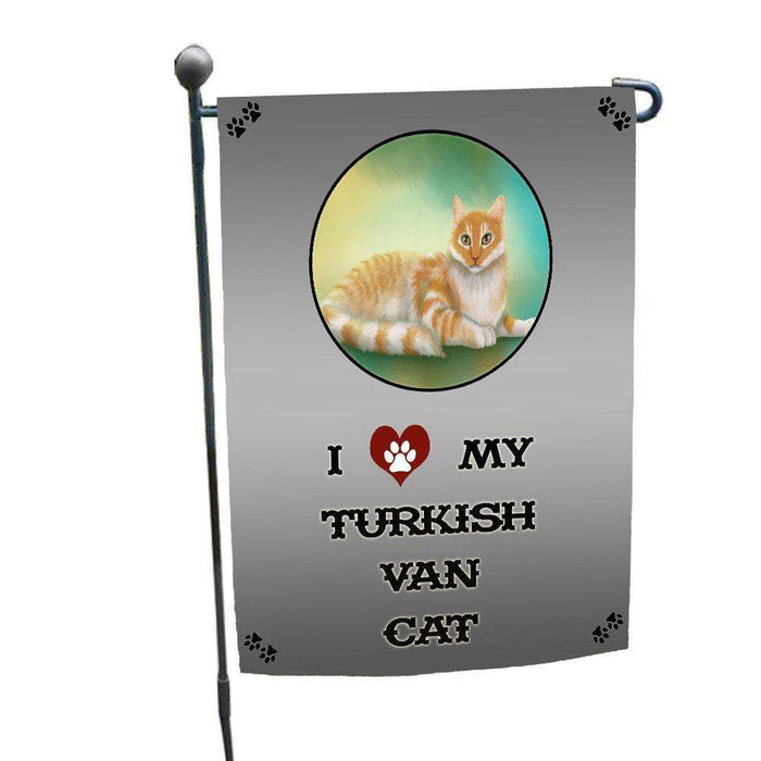 I love My Turkish Van Cat Garden Flag
