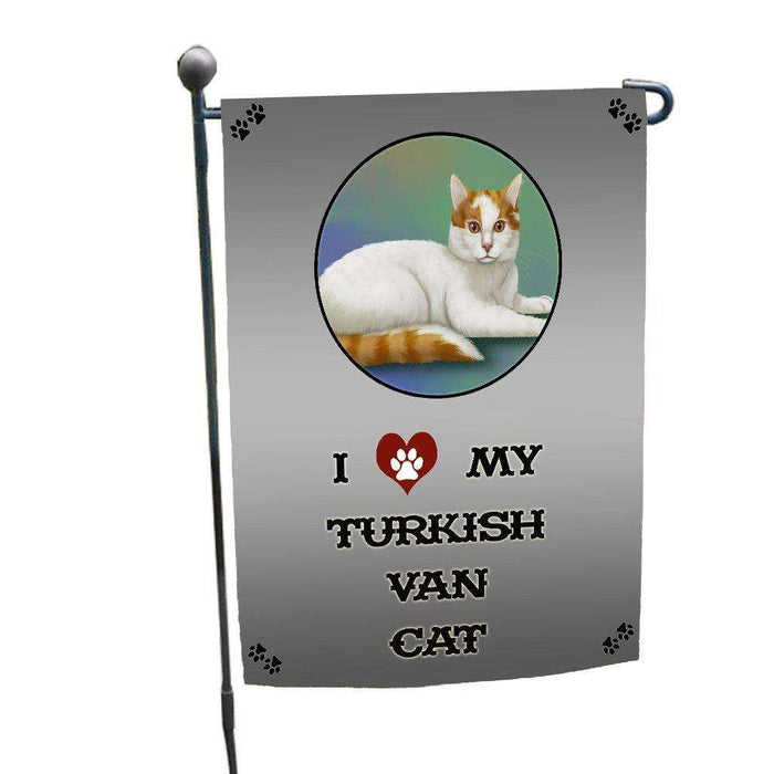 I love My Turkish Van Cat Garden Flag