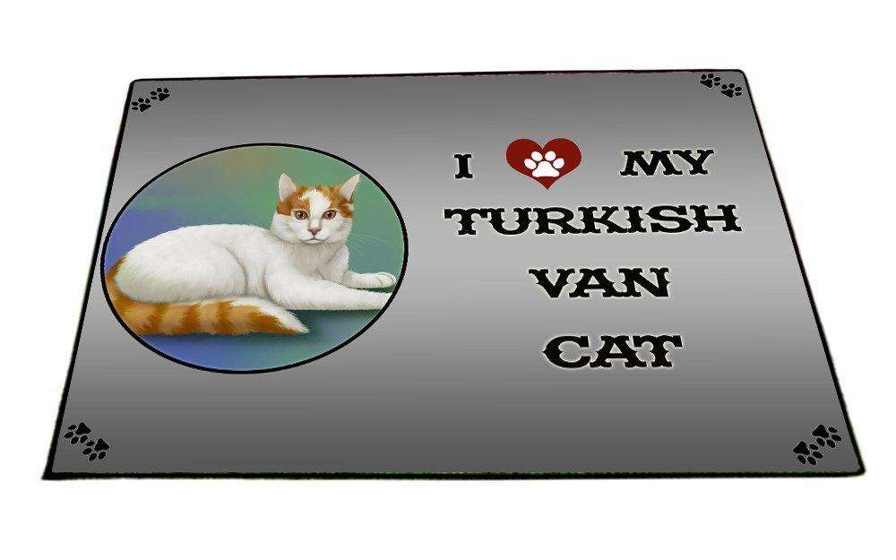 I love My Turkish Van Cat Indoor/Outdoor Floormat