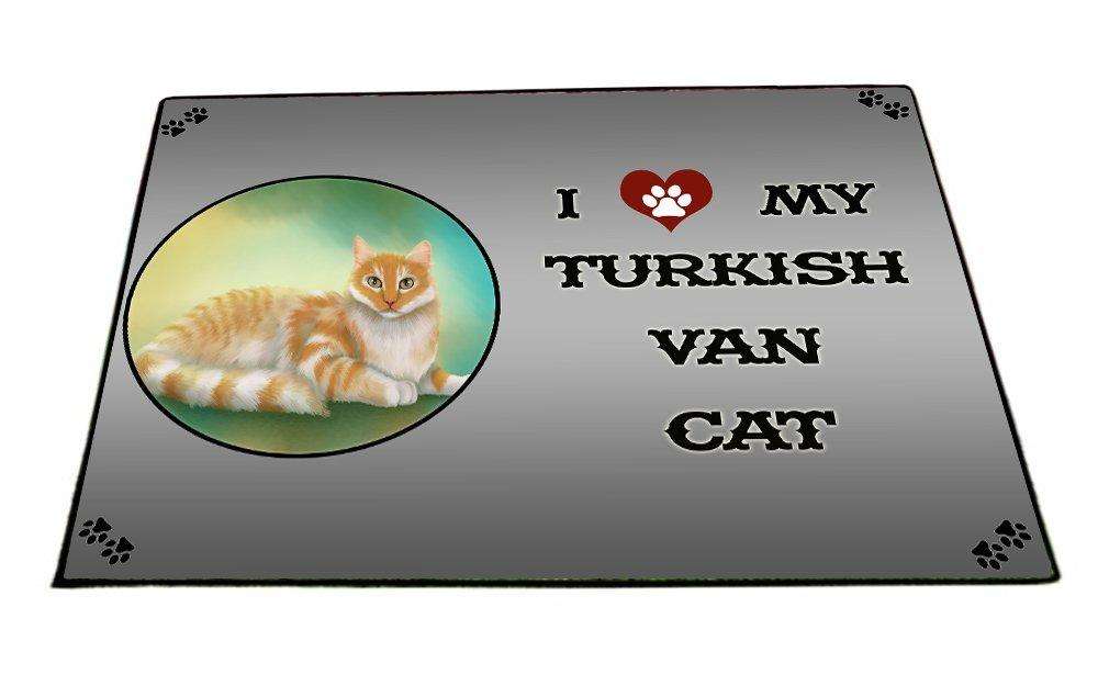 I love My Turkish Van Cat Indoor/Outdoor Floormat