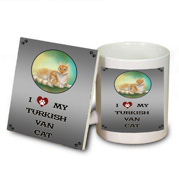 I love My Turkish Van Cat Mug and Coaster Set