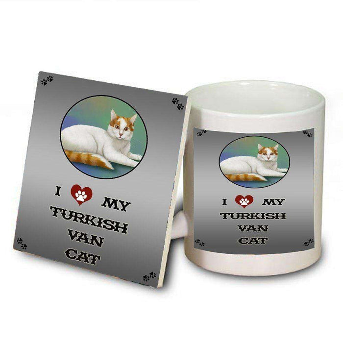 I love My Turkish Van Cat Mug and Coaster Set